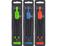 Compas à réglage rapide Faber Castell couleurs assorties