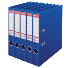 Classeur à levier Esselte N°1 Power PP 50mm bleu 5 pièces