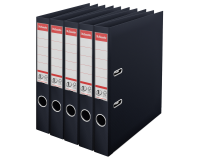 Classeur à levier Esselte Vivida N°1 multipack 50mm A4 5 pièces noir