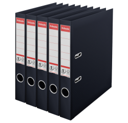Classeur à levier Esselte Vivida N°1 multipack 50mm A4 5 pièces noir