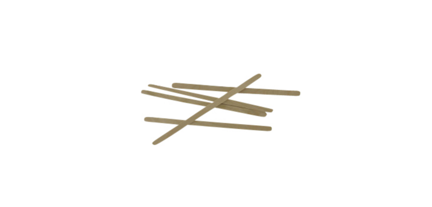 Roerstaafje IEZZY 110mm hout 1000 stuks
