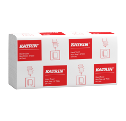 Essuie-mains Katrin 61549 pli-W 2 épaisseurs 320x240mm blanc 25x 120 feuilles