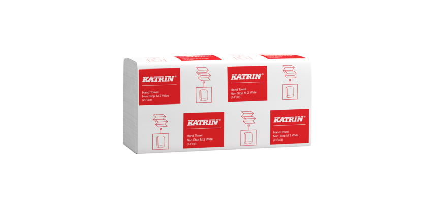 Katrin Hand Towels 615570 2-ply Z-fold 240x240mm white 25x 160 sheets