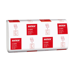 Essuie-mains Katrin 61594 pli-W 2 épaisseurs 203x320mm blanc 25x 120 feuilles