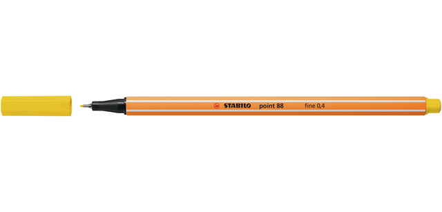 Fineliner STABILO point 88/24 Zitronengelb