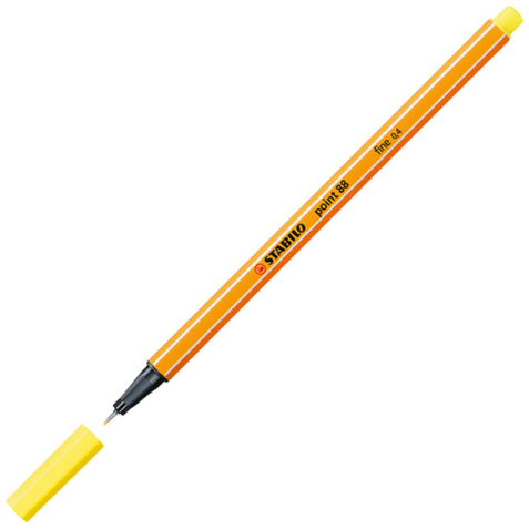 Fineliner STABILO point 88/24 jaune citron