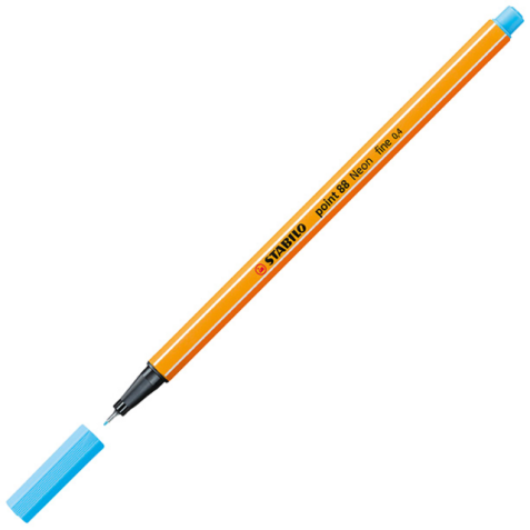 Fineliner STABILO point 88/031 fijn neon blauw