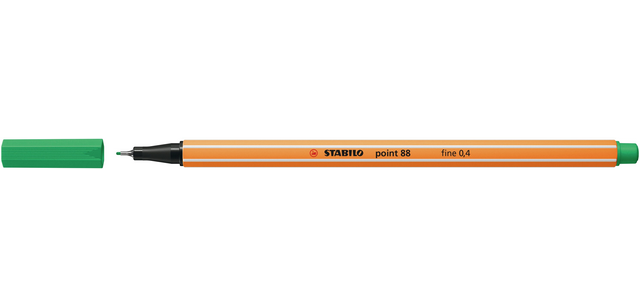 Fineliner STABILO point 88/16 Fin hellsmaragdgrün