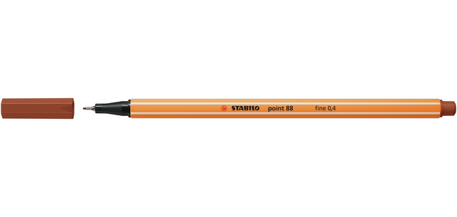 Fineliner STABILO point 88/38 fijn krijtrood