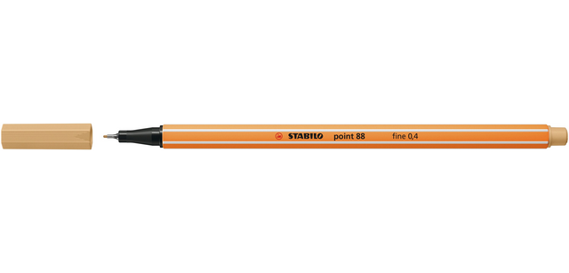 Fineliner STABILO point 88/88 Fein hellocker