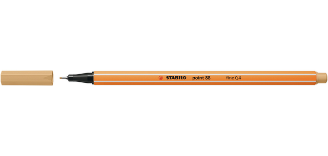 Fineliner STABILO point 88/88 fijn licht oker