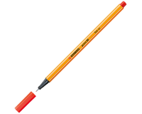 Fineliner STABILO point 88/48 fijn lichtrood
