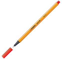 En_rotulador stabilo punta de fib ra point 88 bermellon punta fina 0,4mm