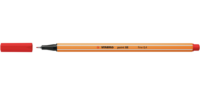 Fineliner STABILO point 88/48 fijn lichtrood