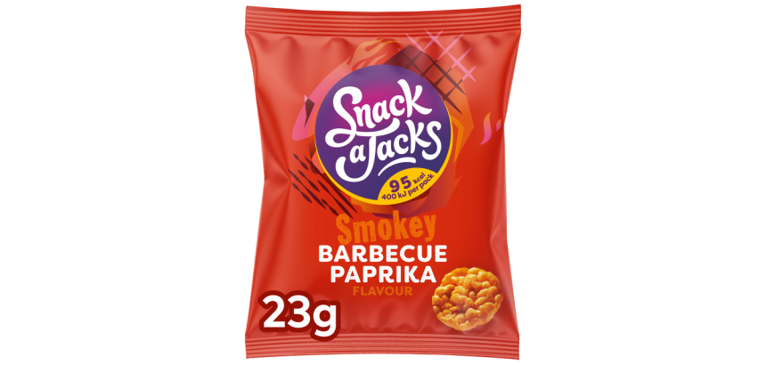 Gaufrettes Snack-a-Jacks Crispy Barbecue paprika