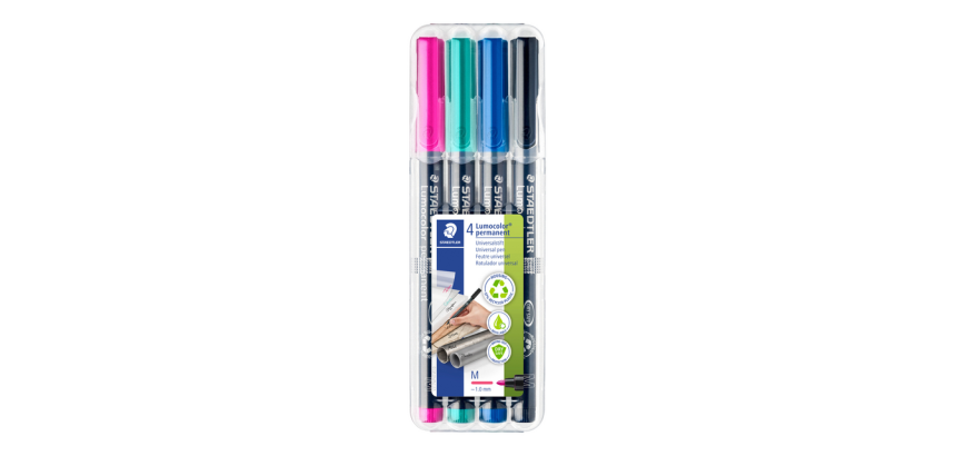Lumocolor 317 permanent marker M set 4 colors