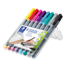 Viltstift Staedtler Lumocolor 317 permanent M set à 8 kleuren