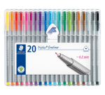 Fineliner Staedtler Triplus 334 0,3mm set à 20 kleuren