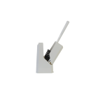 Ensemble brosse WC Cleaninq carré fermé blanc