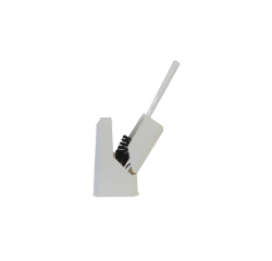 Ensemble brosse WC Cleaninq carré fermé blanc