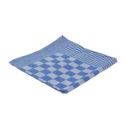 Theedoek Cleaninq blok marine 65x65cm blauw