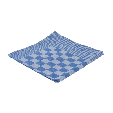 Torchon vaisselle Cleaninq bloc 65x65cm bleu 6 pièces