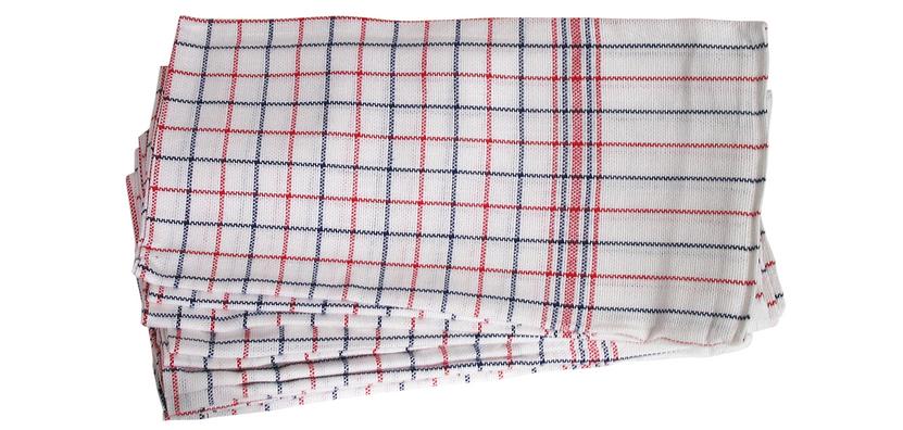 Dish towel Cleaninq national checkered 65x65cm 6 pieces