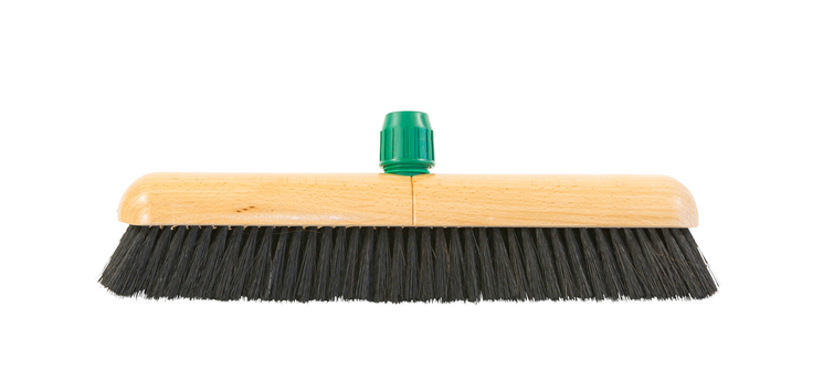40cm mixed fiber broom with handle holder