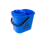 Seau serpillière à franges Cleaninq avec essoreur 12L bleu
