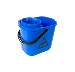 Seau serpillière à franges Cleaninq avec essoreur 12L bleu