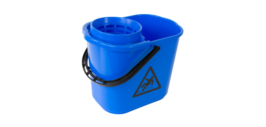 Cleaninq Moppeneimer mit Quetscher 12L blau