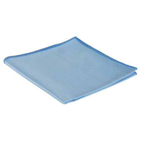 Glasdoek Cleaninq microvezel 40x40cm blauw 3 stuks