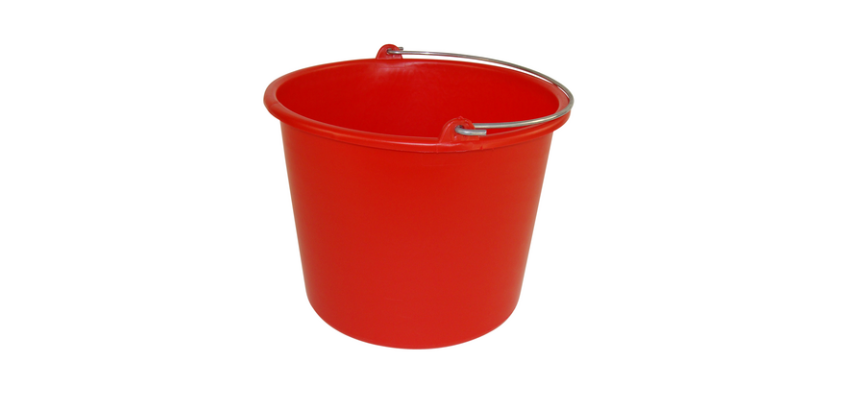 Red 12L Cleaninq Bucket