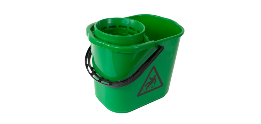 Mopemmer spaans Cleaninq met korf 12L groen