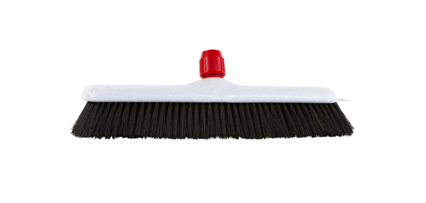 Plastic room broom with mixed fibers 40cm