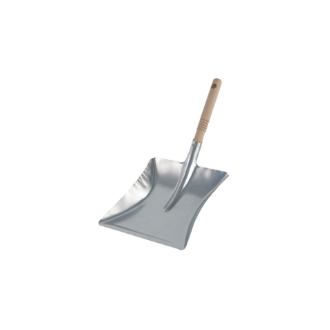 Stofblik Cleaninq verzinkt houten steel 23x21 cm