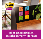Bloc-mémos Post-it 654 Super Sticky 76x76mm Carnaval 4+2 gratuits