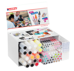 Acrylic markers edding e-5000, 5100, 5300, 5400 and A6 cards