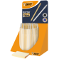 Balpen BIC Cristal medium goud en zilver