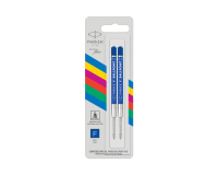 Recharges Stylo bille Parker Eco Fin bleu blister 2 pièces
