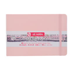 Carnet de croquis Talens Art Creation 210x150mm 140g 80 feuilles rose