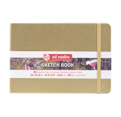 Carnet de croquis Talens Art Creation 210x150mm 140g 80 feuilles jaune d'or