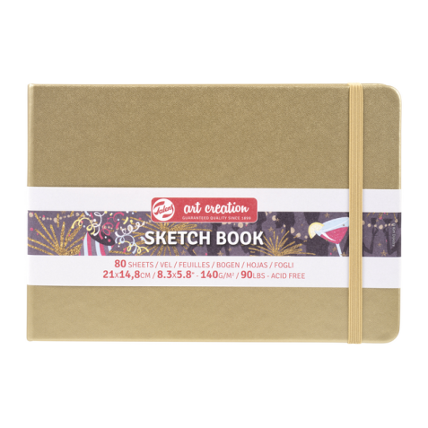 Carnet de croquis Talens Art Creation 21x15cm 140g 80 feuilles jaune d'or