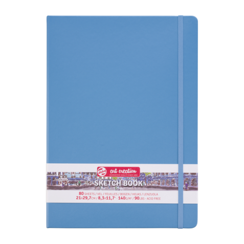 Carnet de croquis Talens Art Creation 21x30cm 140g 80 feuilles bleu