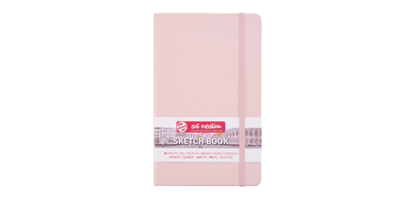 Talens Art Creation Skizzenbuch 130x210mm 140g 80 Blatt rosa