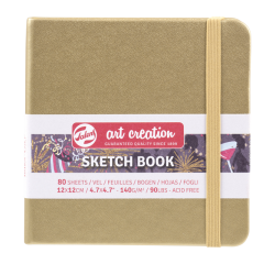 Carnet de croquis Talens Art Creation 120x120mm 140g 80 feuilles jaune d'or