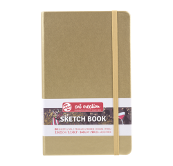 Schetsboek Talens Art Creation 80 witte vellen 140gr 130x210mm witgoud