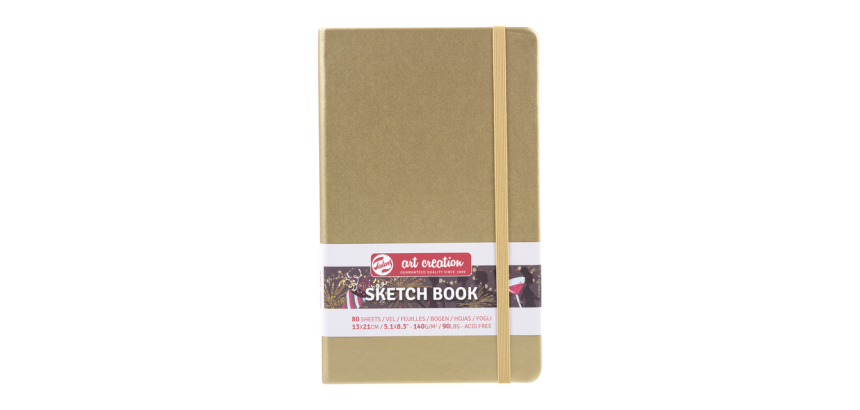 Carnet de croquis Talens Art Creation 130x210mm 140g 80 feuilles jaune d'or