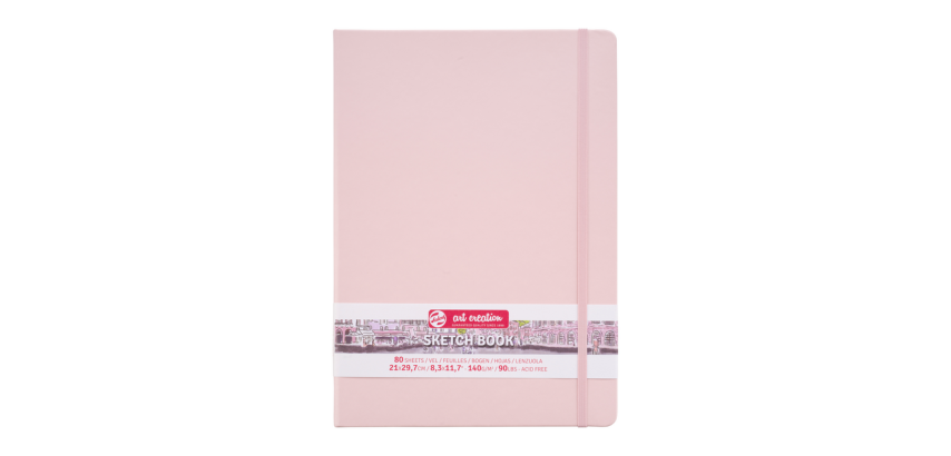 Talens Art Creation Sketchbook 210x300mm 140g 80 sheets pink