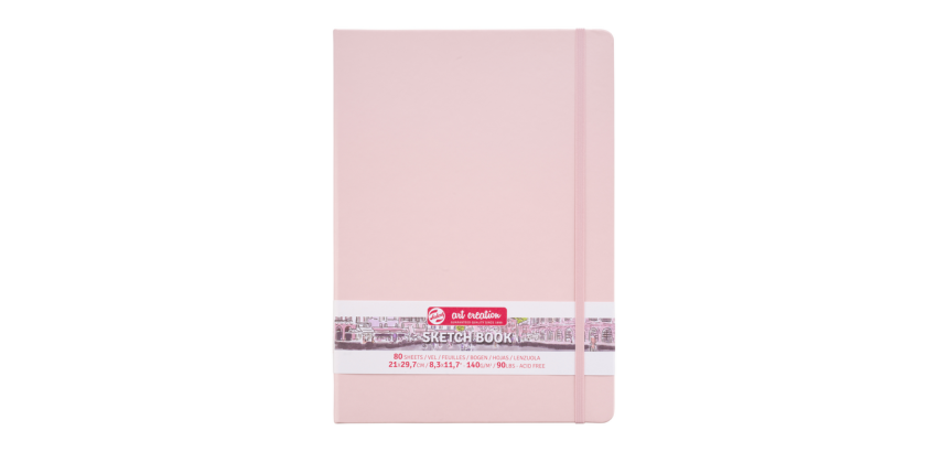 Carnet de croquis Talens Art Creation 210x300mm 140g 80 feuilles rose